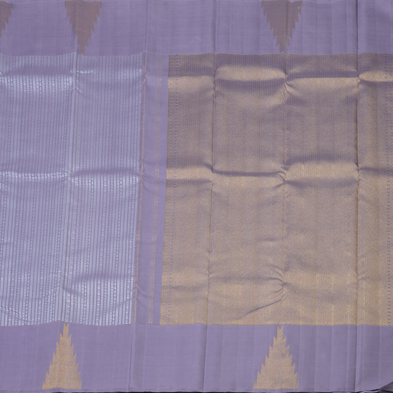 Hayagrivas Handloom Lilac Kanjivaram Silk Saree KBE2507C3-1