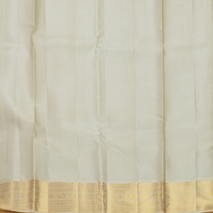 Hayagrivas Handloom Purple Kanjivaram Silk Saree with Beige Border KBE2510C3-1
