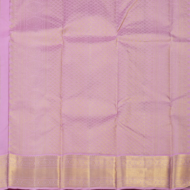 Hayagrivas Handloom Cherry Red Kanjivaram Silk Saree with Rose Pink Border KBE2510C3-3