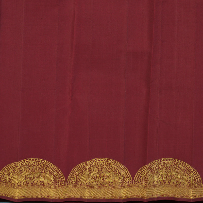 Hayagrivas Handloom Maroon Kanjivaram Silk Saree KBE2512C2-1