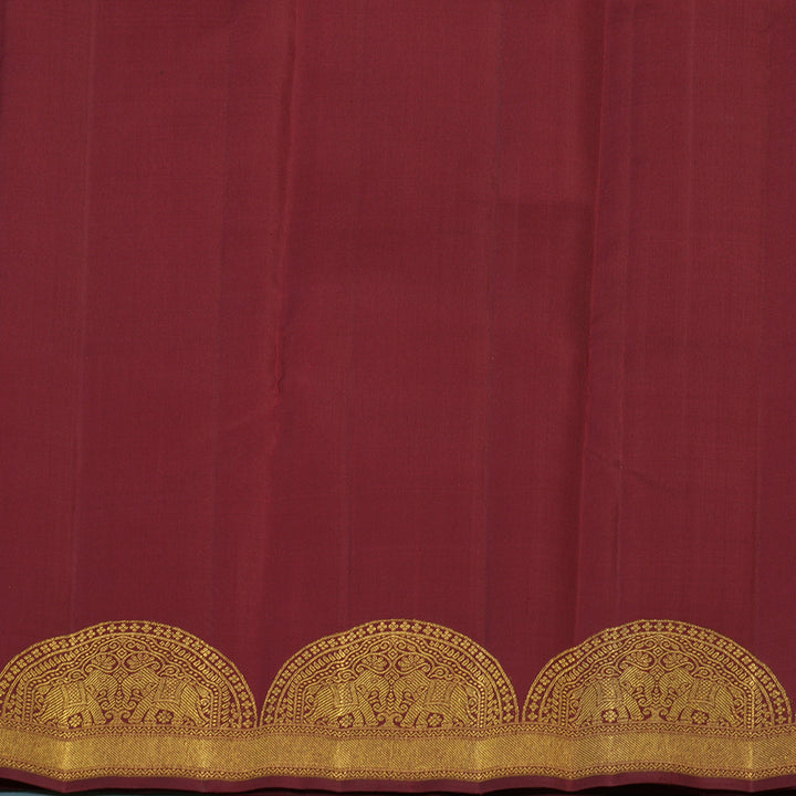 Hayagrivas Handloom Maroon Kanjivaram Silk Saree KBE2512C2-1