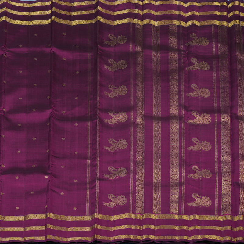 Hayagrivas Handloom Purple Kanjivaram Silk Saree KBE2514C6-1