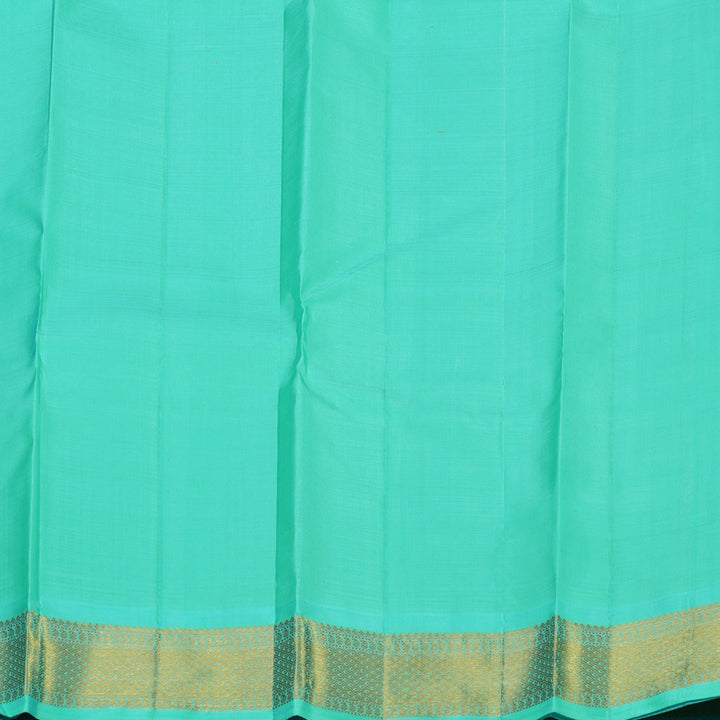 Hayagrivas Handloom Pink Kanjivaram Silk Saree with Sea Green Border KBE2515C3-2