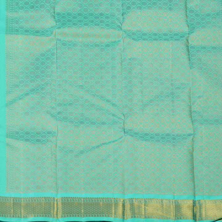 Hayagrivas Handloom Pink Kanjivaram Silk Saree with Sea Green Border KBE2515C3-2