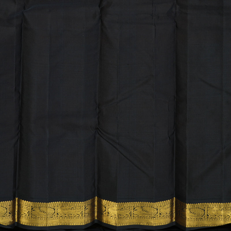 Hayagrivas Handloom Mambazham Orange Kanjivaram Silk Saree with Deep Nagapazham Border KBE2515C5-3