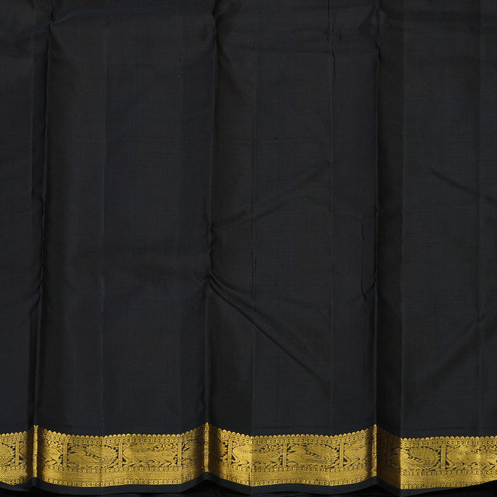 Hayagrivas Handloom Mambazham Orange Kanjivaram Silk Saree with Deep Nagapazham Border KBE2515C5-3