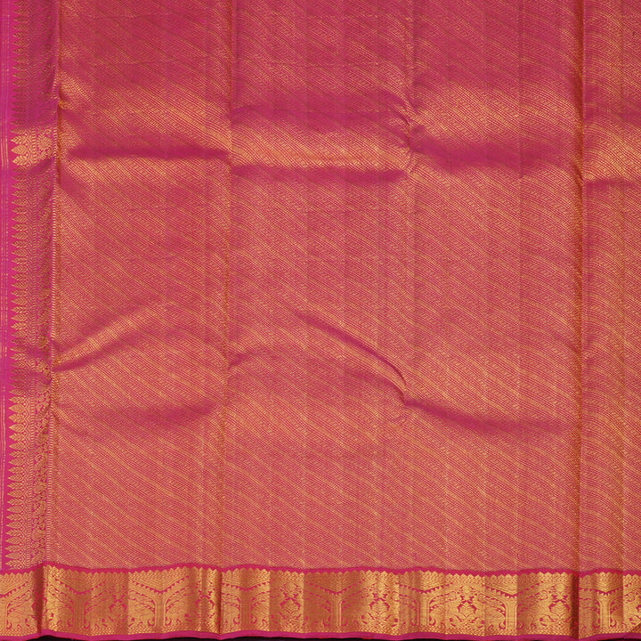 Hayagrivas Handloom Dark Pink Kanjivaram Silk Saree with Pink Border KBE2518C6-1
