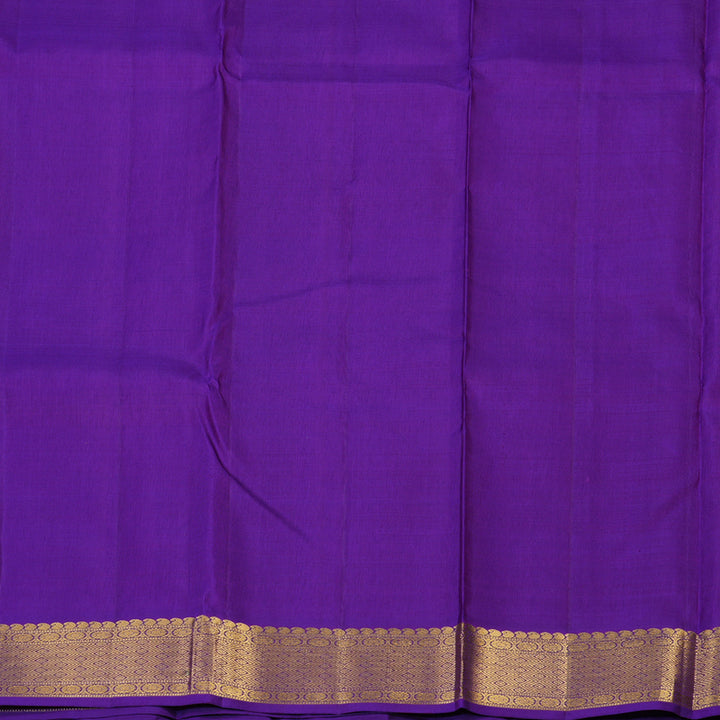 Hayagrivas Handloom Mayilkazhuthu Kanjivaram Silk Saree with Purple Border KBE2519C20-1