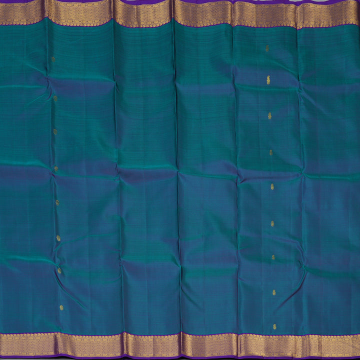 Hayagrivas Handloom Mayilkazhuthu Kanjivaram Silk Saree with Purple Border KBE2519C20-1