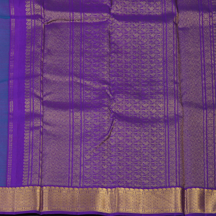 Hayagrivas Handloom Mayilkazhuthu Kanjivaram Silk Saree with Purple Border KBE2519C20-1