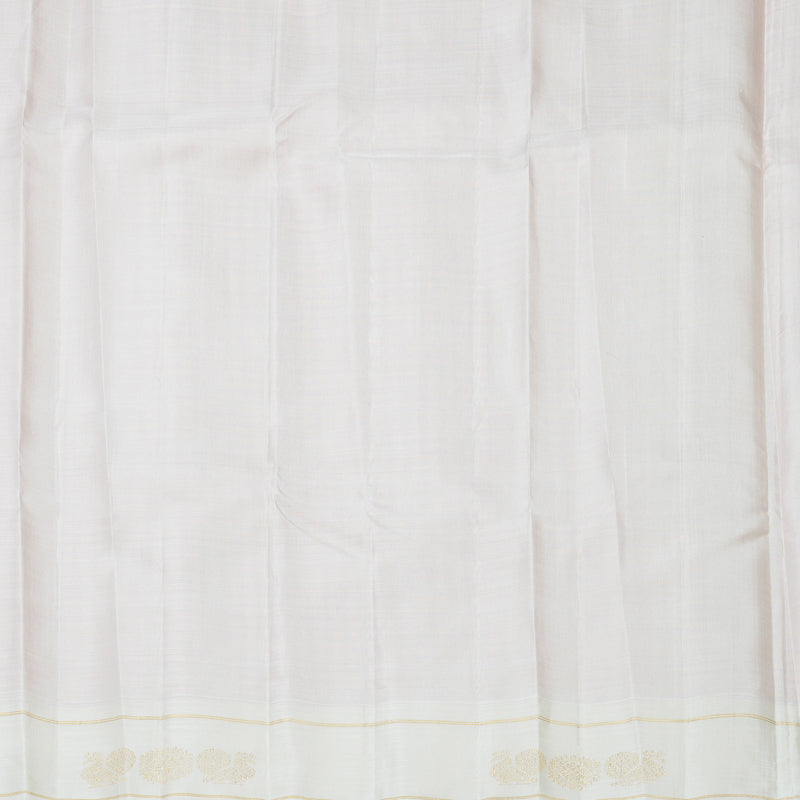 Hayagrivas Handloom Orange & Pink Checks Kanjivaram Silk Saree with Milk-White Border KBE2520C4-1