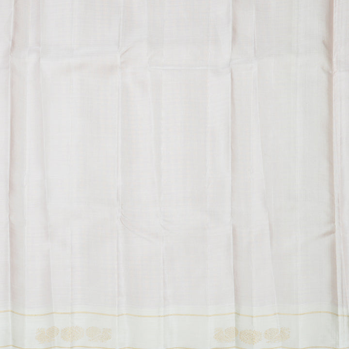 Hayagrivas Handloom Orange & Pink Checks Kanjivaram Silk Saree with Milk-White Border KBE2520C4-1