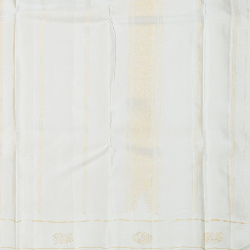 Hayagrivas Handloom Orange & Pink Checks Kanjivaram Silk Saree with Milk-White Border KBE2520C4-1