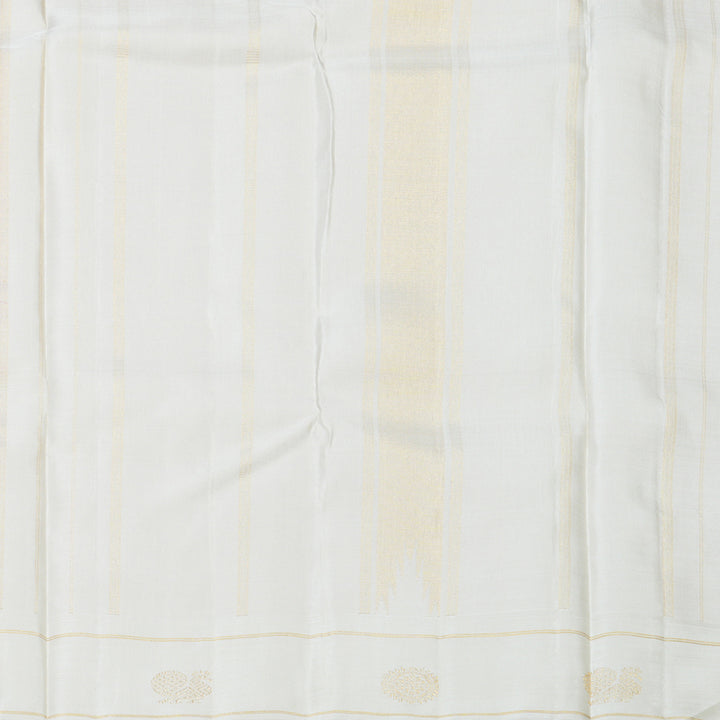 Hayagrivas Handloom Orange & Pink Checks Kanjivaram Silk Saree with Milk-White Border KBE2520C4-1