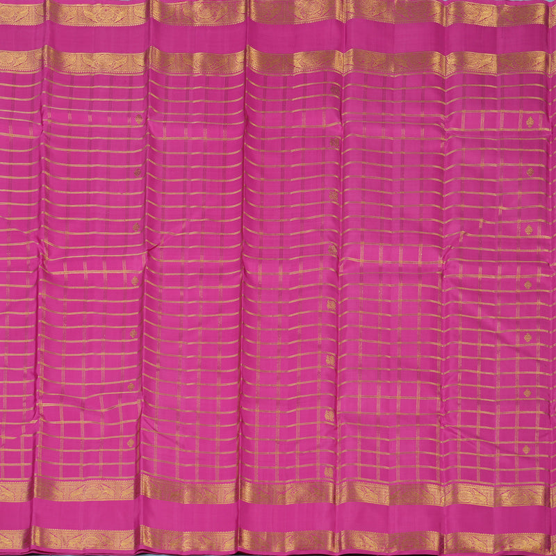 Hayagrivas Handloom Rani Pink Kanjivaram Silk Saree KBE2523C10-1