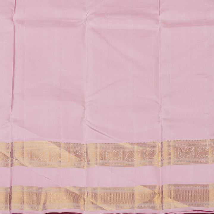 Hayagrivas Handloom Red Kanjivaram Silk Saree with Baby Pink Border KBE2523C11-1