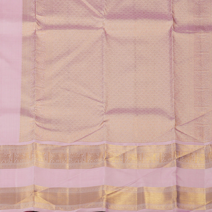 Hayagrivas Handloom Red Kanjivaram Silk Saree with Baby Pink Border KBE2523C11-1