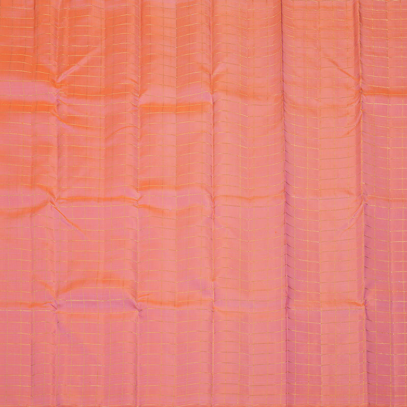 Hayagrivas Handloom Peach Pink Kanjivaram Silk Saree KBE2523C17-1