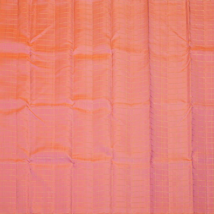 Hayagrivas Handloom Peach Pink Kanjivaram Silk Saree KBE2523C17-1