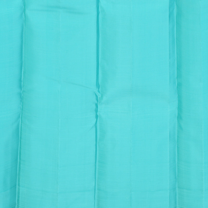 Hayagrivas Handloom Pista Green Kanjivaram Silk Saree with Sky Blue Border KBE2523C20-1