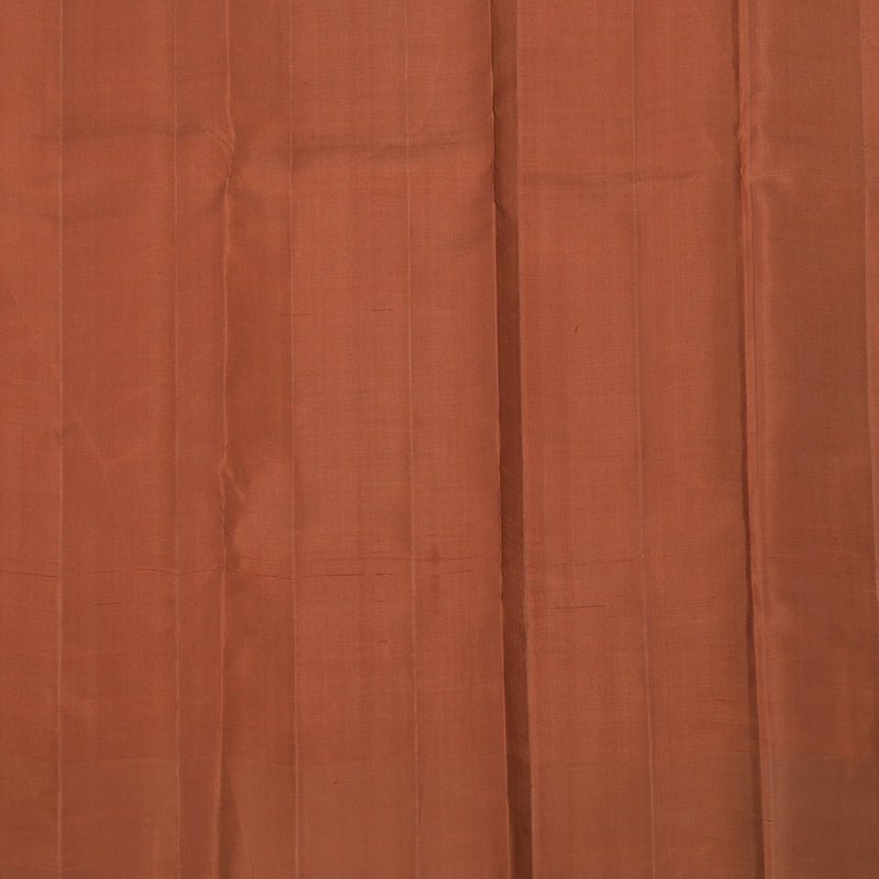 Hayagrivas Handloom Rosewood Pink Kanjivaram Silk Saree with Brick Orange Border KBE2523C23-1