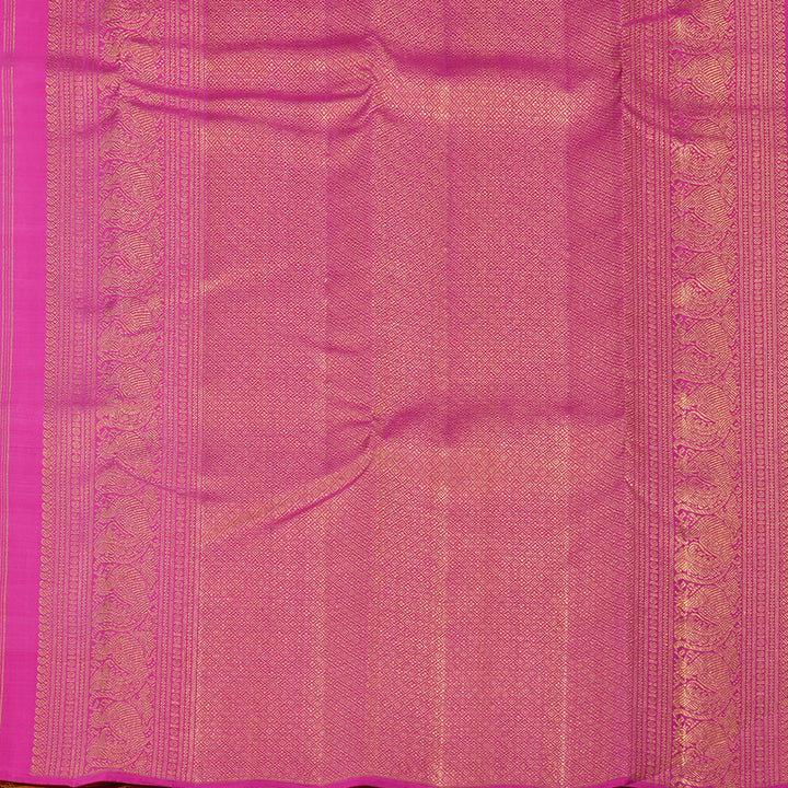 Hayagrivas Handloom Yellow Kanjivaram Silk Saree KBE2523C28-1