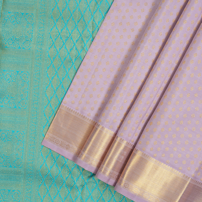 Hayagrivas Handloom Lavendar Kanjivaram Silk Saree KBE2523C3-1