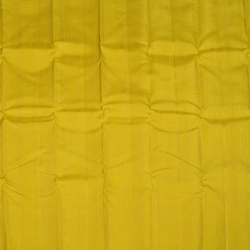 Hayagrivas Handloom Lemon Yellow Kanjivaram Silk Saree KBE2523C37-1
