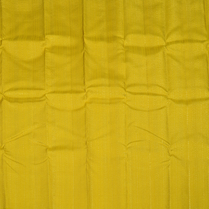 Hayagrivas Handloom Lemon Yellow Kanjivaram Silk Saree KBE2523C37-1
