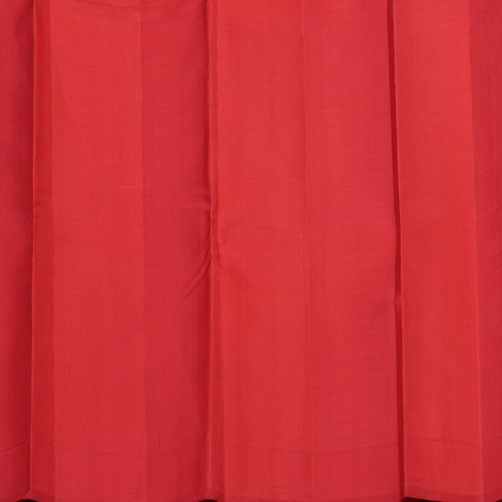 Hayagrivas Handloom Pink & Orange Checks Kanjivaram Silk Saree with Red Border KBE2523C49-2