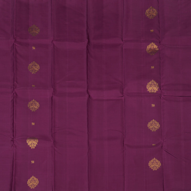 Hayagrivas Handloom Purple Kanjivaram Silk Saree KBE2523C9-1