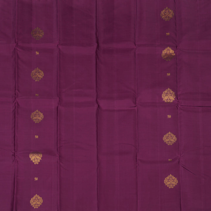 Hayagrivas Handloom Purple Kanjivaram Silk Saree KBE2523C9-1