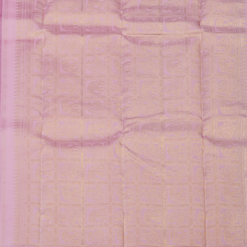 Hayagrivas Handloom Purple Kanjivaram Silk Saree KBE2523C9-1