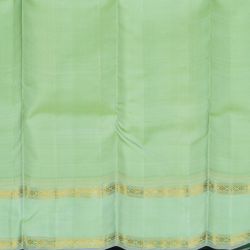 Hayagrivas Handloom Pastel Checks Kanjivaram Silk Saree with Pista Green Border KBE2529C3-1