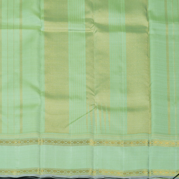 Hayagrivas Handloom Pastel Checks Kanjivaram Silk Saree with Pista Green Border KBE2529C3-1