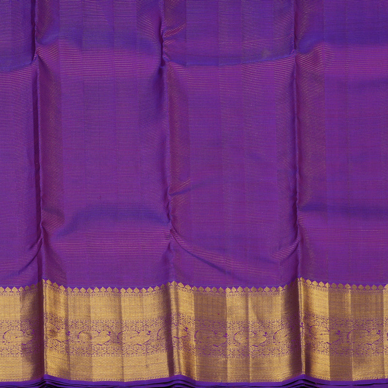 Hayagrivas Handloom Purple Kanjivaram Silk Saree KBE2529C6-1