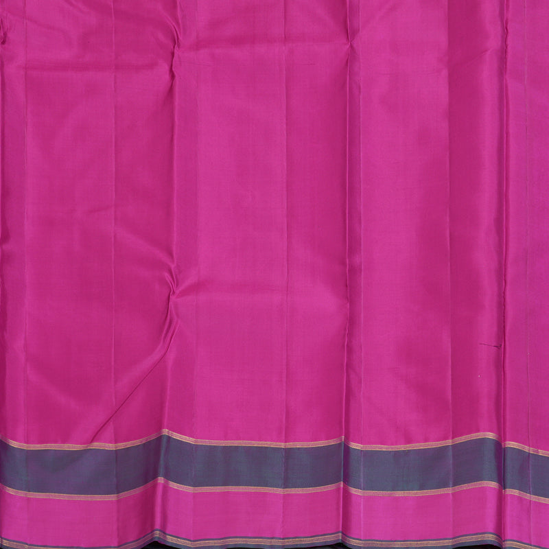 Hayagrivas Handloom Purple Kanjivaram Silk Saree with Vadamalli Purple Border KBE2532C14-1