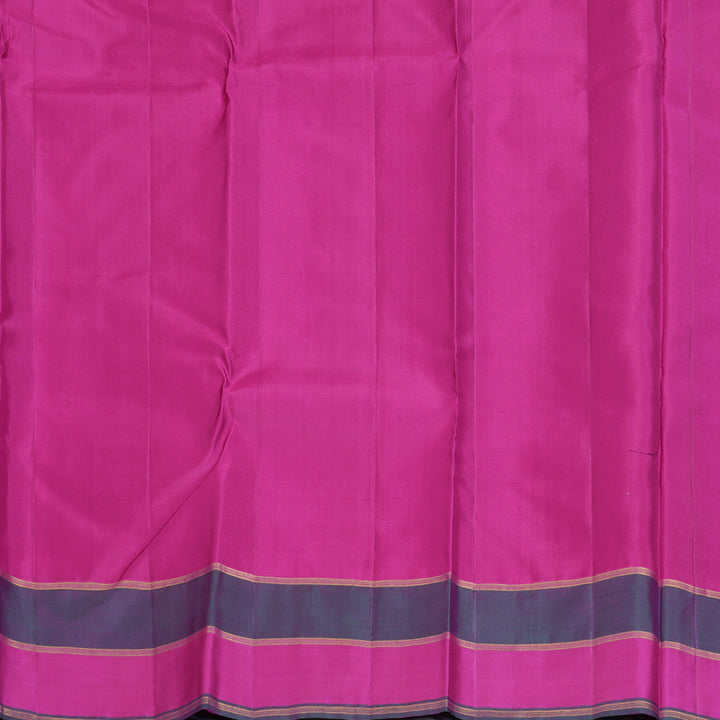 Hayagrivas Handloom Purple Kanjivaram Silk Saree with Vadamalli Purple Border KBE2532C14-1