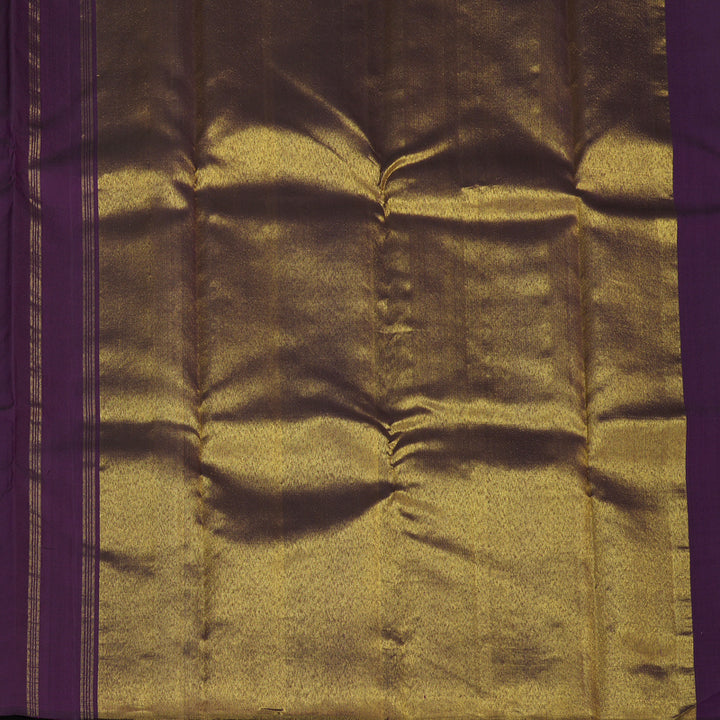 Hayagrivas Handloom Dark Purple Kanjivaram Silk Saree KBE2532C3-1