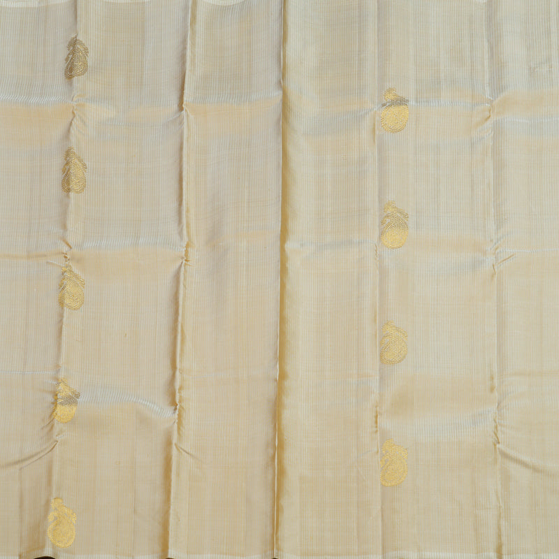 Hayagrivas Handloom Beige Kanjivaram Silk Saree KBE2534C4-2
