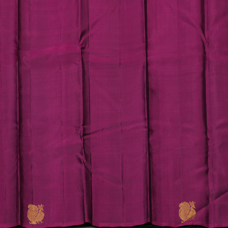 Hayagrivas Handloom Purple & Bottle Green Kanjivaram Silk Saree KBE2534C4-3