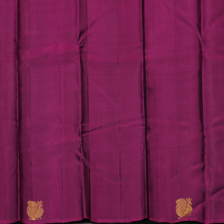 Hayagrivas Handloom Purple & Bottle Green Kanjivaram Silk Saree KBE2534C4-3