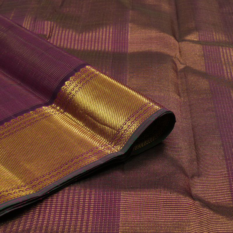 Hayagrivas Handloom Dark Purple Kanjivaram Silk Saree KBE2540C4-1