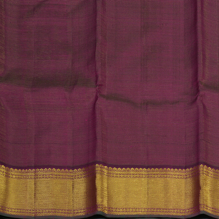Hayagrivas Handloom Dark Purple Kanjivaram Silk Saree KBE2540C4-1