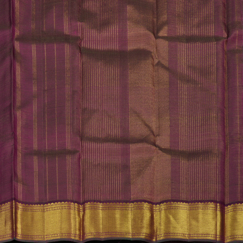 Hayagrivas Handloom Dark Purple Kanjivaram Silk Saree KBE2540C4-1