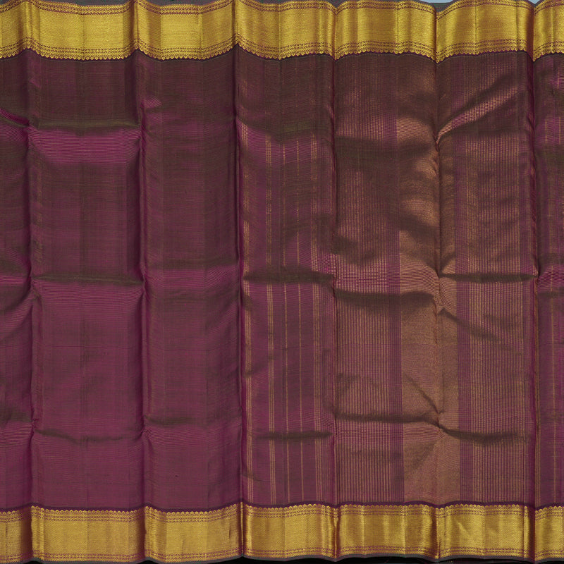 Hayagrivas Handloom Dark Purple Kanjivaram Silk Saree KBE2540C4-1