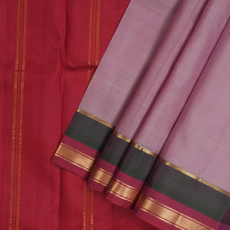 Hayagrivas Handloom Lavendar-Pink Kanjivaram Silk Saree KBE2543C1-14