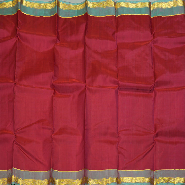 Hayagrivas Handloom Reddish-Pink Kanjivaram Silk Saree KBE2543C1-5