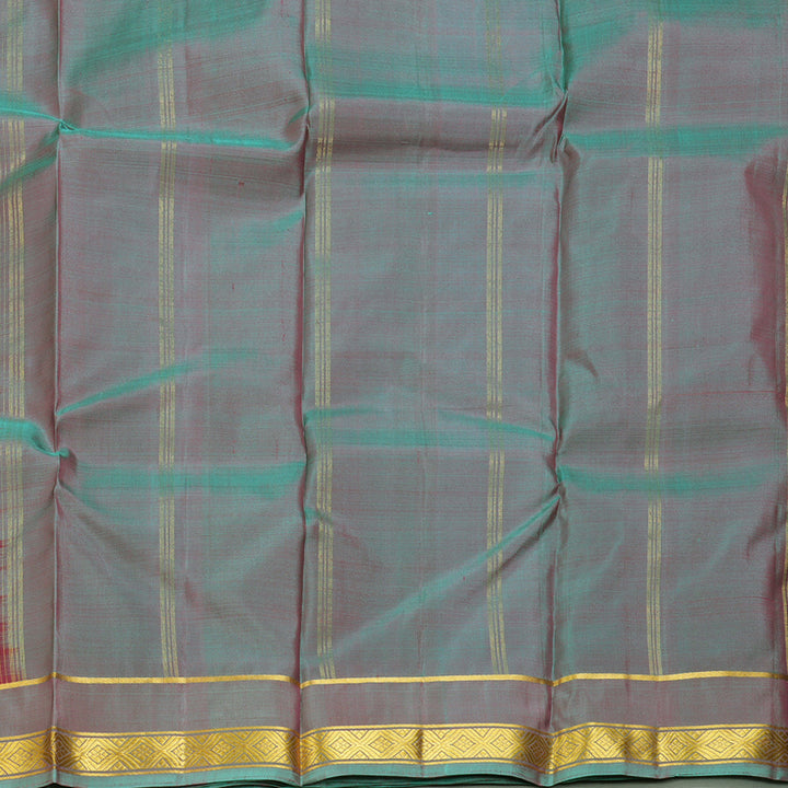 Hayagrivas Handloom Reddish-Pink Kanjivaram Silk Saree KBE2543C1-5