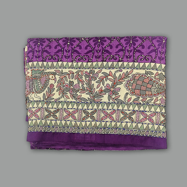 Hayagrivas Voilet Fancy Cotton Saree KBE2544C6-3